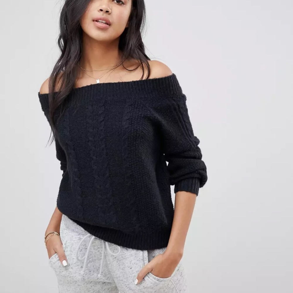 Abercrombie & Fitch Off the Shoulder Sweater